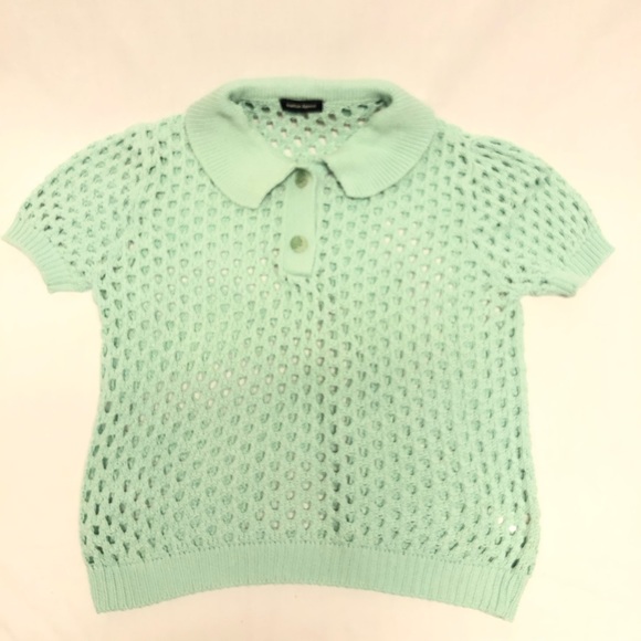 Los Angeles Apparel Tops - American apparel knit sweater mint green sz small